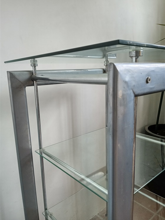 Image 1 of Sleekly designed glass table