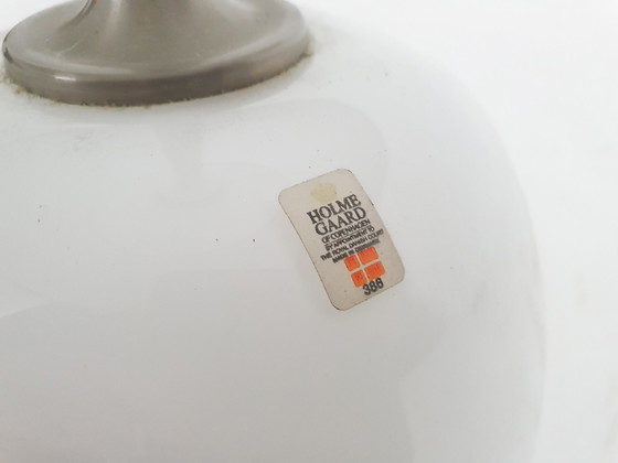 Image 1 of Lampada da tavolo in vetro Michael Bang "Sakura" per Holmegaard, modello 388, Danimarca 1984