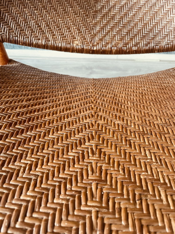 Image 1 of Chaise longue et pouf vintage conçus par Yuzuru Yamakawa