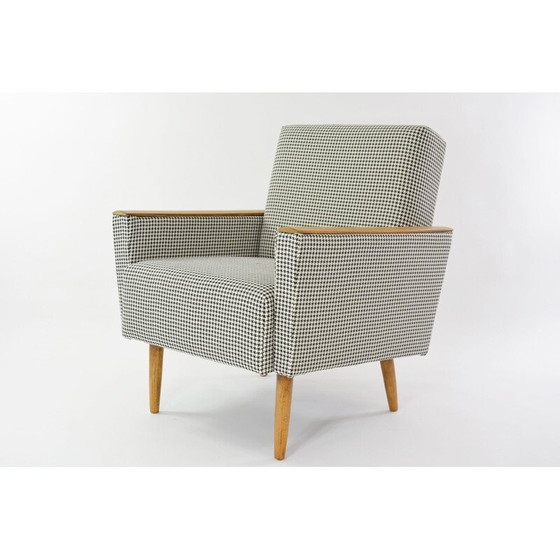 Image 1 of Poltrona a cubo vintage pied de poule, anni '60