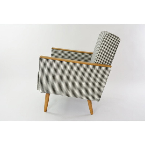 Image 1 of Poltrona a cubo vintage pied de poule, anni '60