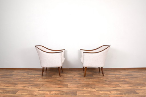 Mid-Century Norwegian Teak Armchairs By Fredrik A. Kayser For Vatne Lenestolfabrikk, 1960S, Set Of 2