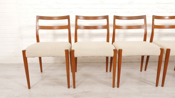Image 1 of Set Of 6 Dining Chairs | Uldum Møbelfabrik | Vintage
