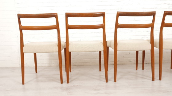 Image 1 of Set Of 6 Dining Chairs | Uldum Møbelfabrik | Vintage