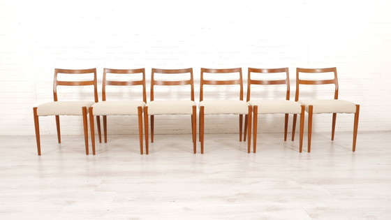 Image 1 of Set Of 6 Dining Chairs | Uldum Møbelfabrik | Vintage
