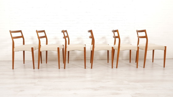 Image 1 of Set Of 6 Dining Chairs | Uldum Møbelfabrik | Vintage