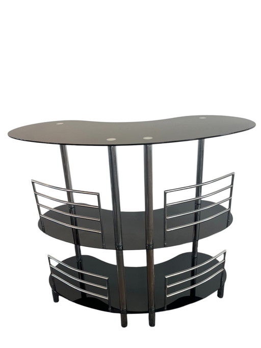 Glass And Chrome Bar Furniture