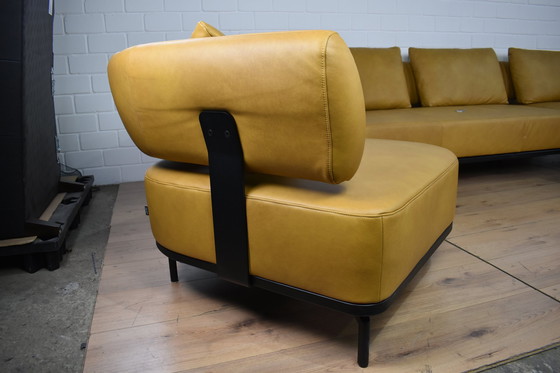 Image 1 of Leather sofa with armchair and sleeping function leather couch leather corner sofa sofa couch corner sofa bed