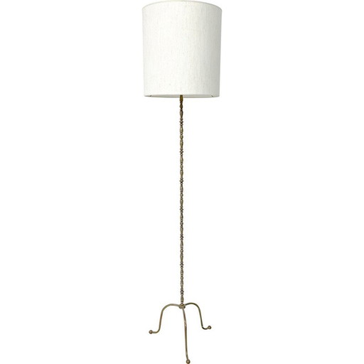 Vintage brass floor lamp, 1940