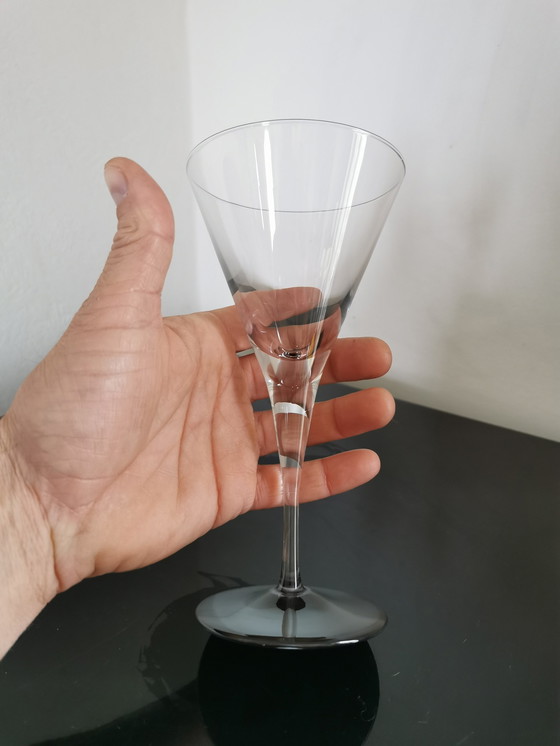 Image 1 of 8 Large Cristal Cocktail Glasses