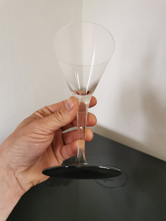 Image 1 of 8 Large Cristal Cocktail Glasses