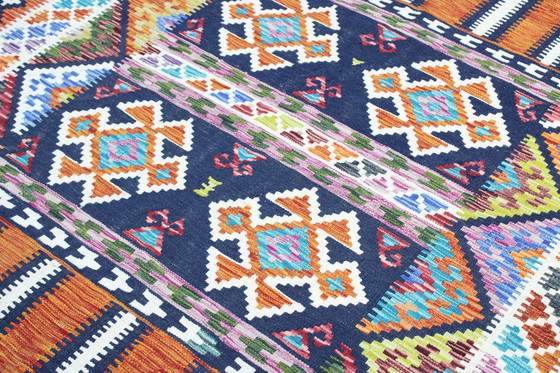 Image 1 of Original Old Style Kelim Afghan 247 X 176 Cm Top Condition
