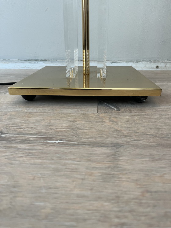 Image 1 of 1980s Plexiglas Hollywood Regency Floor Lamp