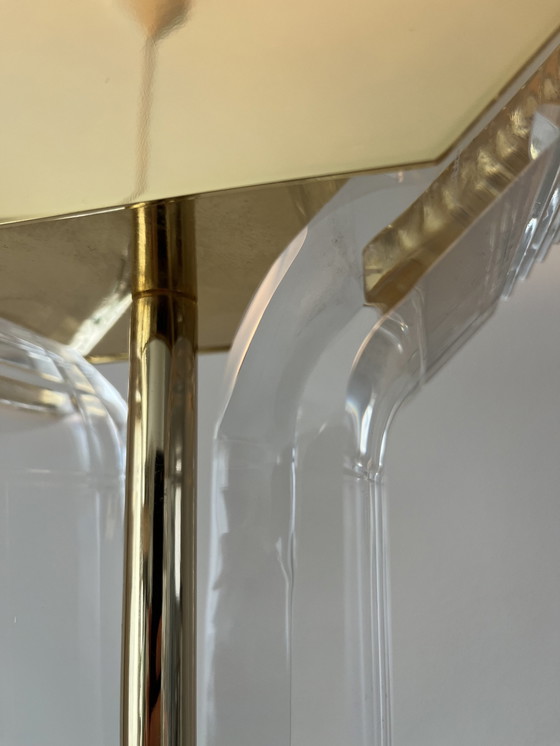 Image 1 of 1980s Plexiglas Hollywood Regency Floor Lamp