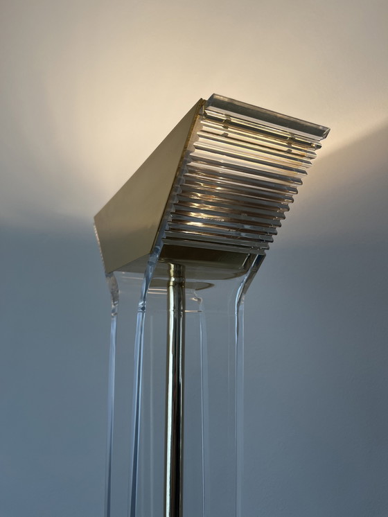 Image 1 of 1980s Plexiglas Hollywood Regency Floor Lamp