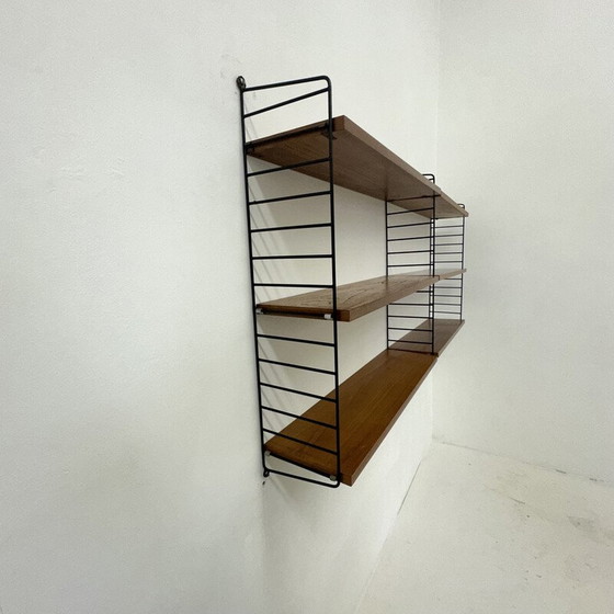 Image 1 of Vintage wood and metal shelf by Nisse Strinning, 1960