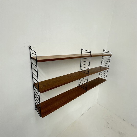 Image 1 of Vintage wood and metal shelf by Nisse Strinning, 1960