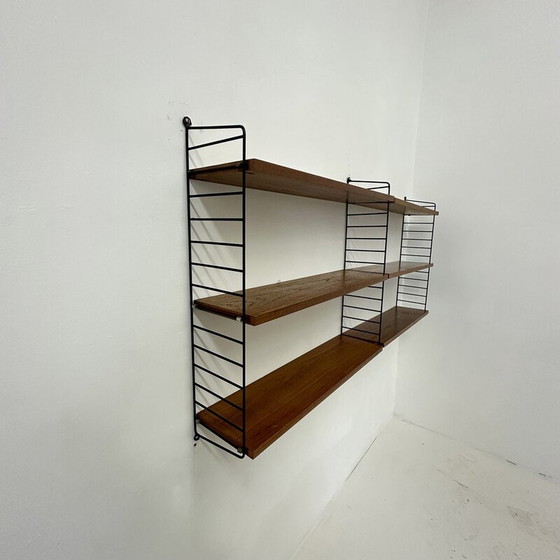 Image 1 of Vintage wood and metal shelf by Nisse Strinning, 1960