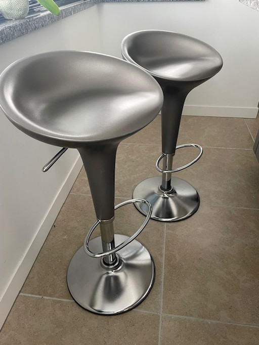 2x Magis Bambo bar stool