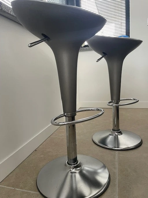 2x Magis Bambo bar stool