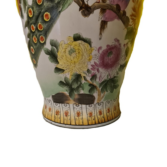 Image 1 of Porcelain floor vase from the 1980s