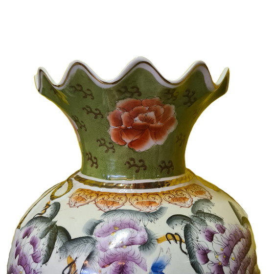 Image 1 of Porcelain floor vase from the 1980s