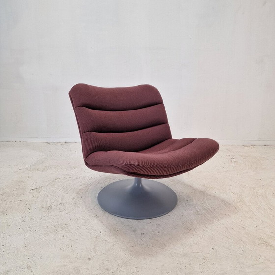 Image 1 of Vintage 975 armchair in wood and wool by Geoffrey Harcourt for Artifort, 1970