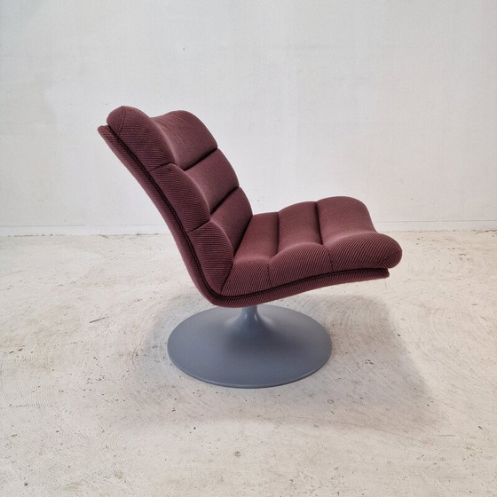 Image 1 of Vintage 975 armchair in wood and wool by Geoffrey Harcourt for Artifort, 1970