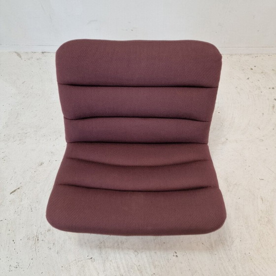 Image 1 of Vintage 975 armchair in wood and wool by Geoffrey Harcourt for Artifort, 1970