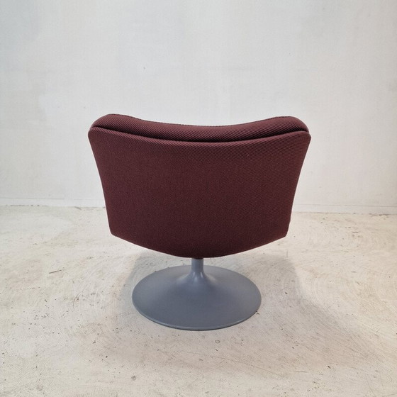 Image 1 of Vintage 975 armchair in wood and wool by Geoffrey Harcourt for Artifort, 1970