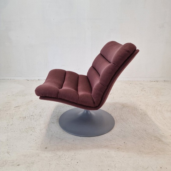 Image 1 of Vintage 975 armchair in wood and wool by Geoffrey Harcourt for Artifort, 1970