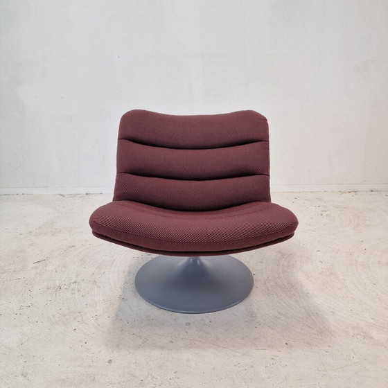 Image 1 of Vintage 975 armchair in wood and wool by Geoffrey Harcourt for Artifort, 1970