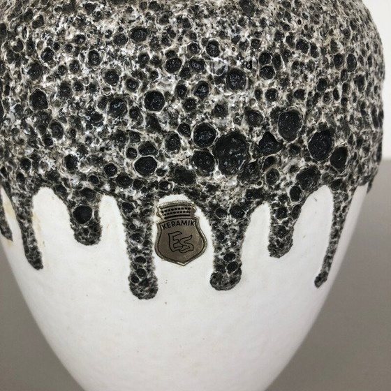Image 1 of Vintage Pottery Fat Lava Vase, ES ceramics, Germany 1960s