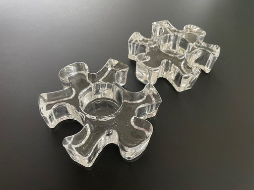 2X Design Tea Light Holders "Puzzle Me"