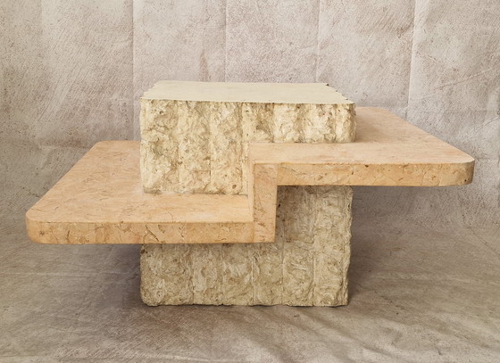 Image 1 of Table Basse Carrée En Pierre Mactan By Magnussen Ponte