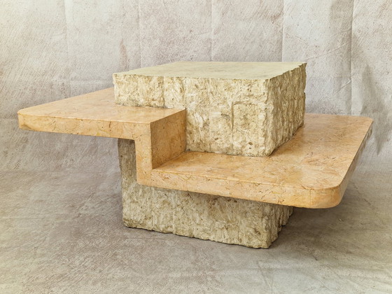 Image 1 of Table Basse Carrée En Pierre Mactan By Magnussen Ponte