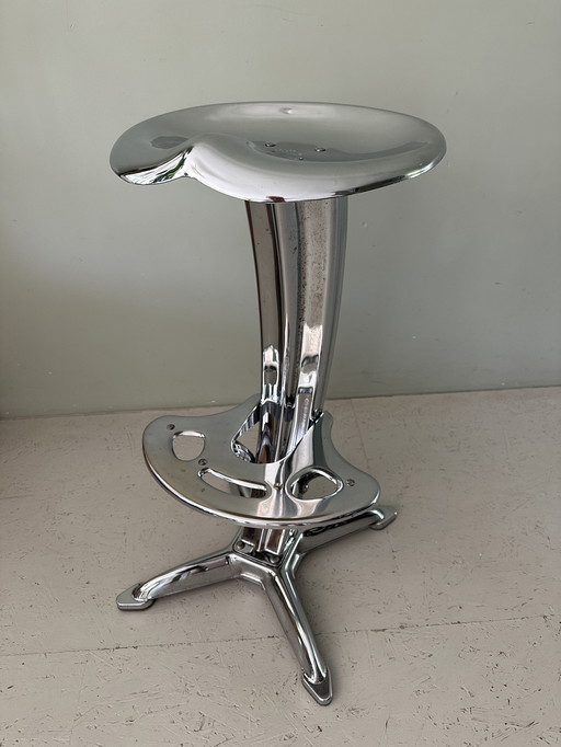 Dulton bar stool chrome, model Lotus by Yasu Sasamoto