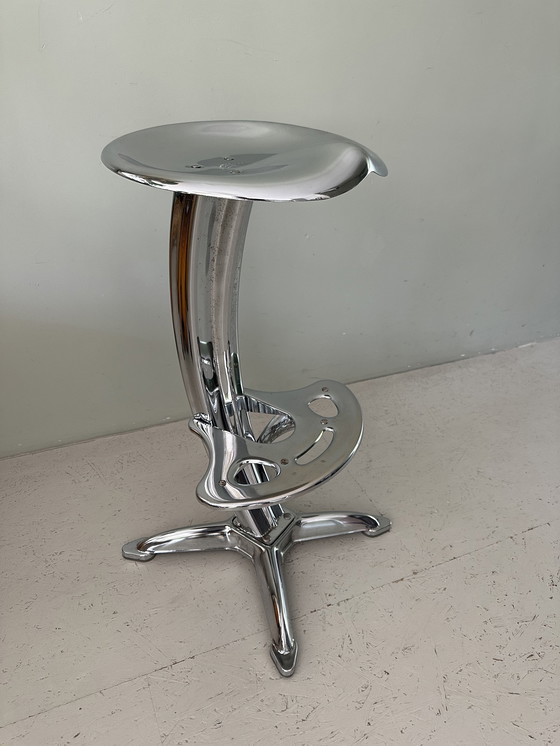 Image 1 of Dulton bar stool chrome, model Lotus by Yasu Sasamoto