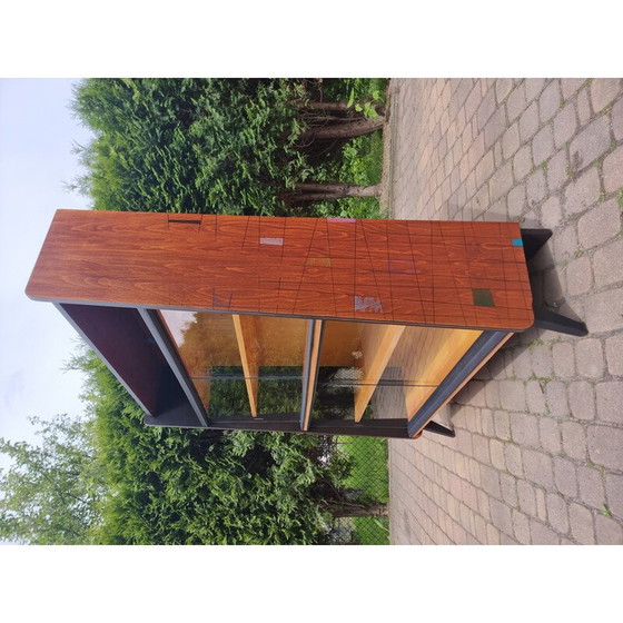 Image 1 of Vintage brown display case for Tatra, 1970