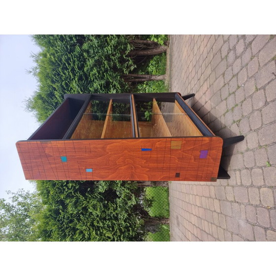 Image 1 of Vintage brown display case for Tatra, 1970