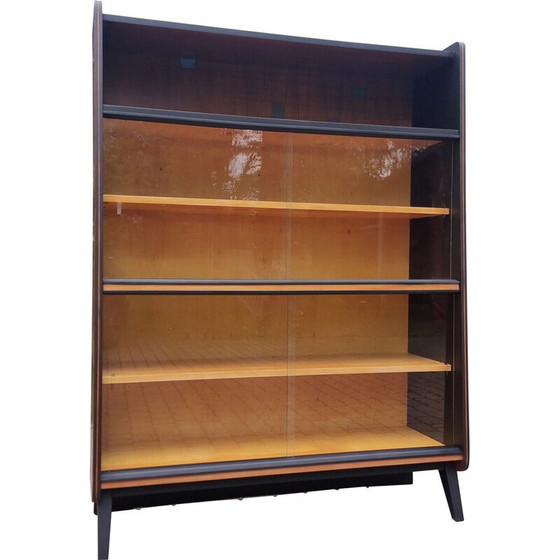 Image 1 of Vintage brown display case for Tatra, 1970