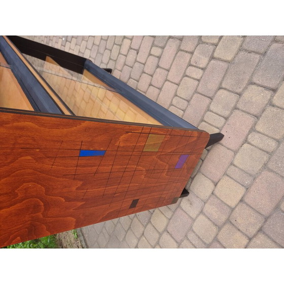 Image 1 of Vintage brown display case for Tatra, 1970