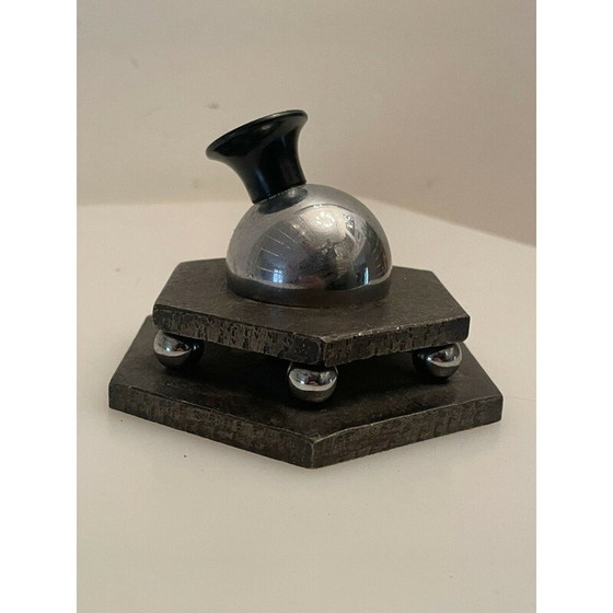 Image 1 of Vintage paper press in hammered wrought iron