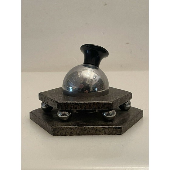 Image 1 of Vintage paper press in hammered wrought iron