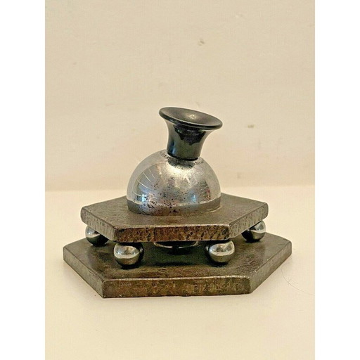 Pressa per carta d'epoca in ferro battuto martellato