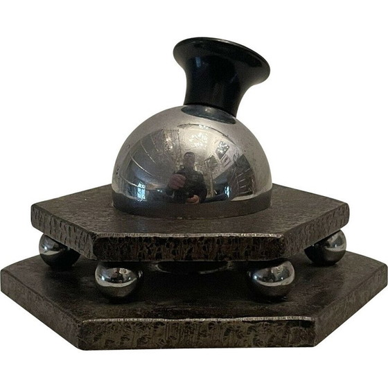 Image 1 of Vintage paper press in hammered wrought iron