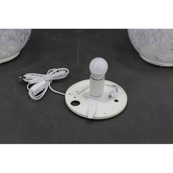 Image 1 of Vintage glass globe table lamp, 1980s