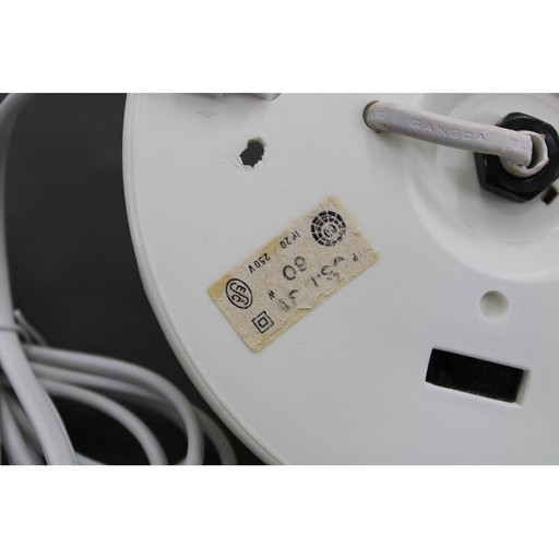 Vintage glass globe table lamp, 1980s