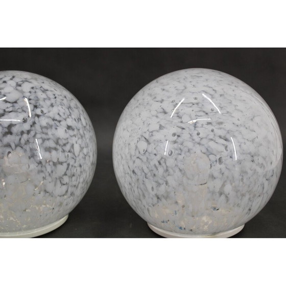 Image 1 of Vintage glass globe table lamp, 1980s