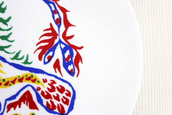 Image 1 of Limoges porcelain plate with decoration by Jean Lurçat, 1950